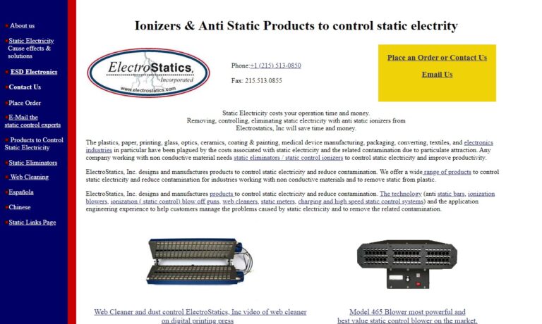 ElectroStatics, Inc.